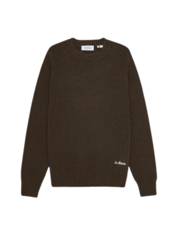 Les Deux Brad Roundneck Knit - Turkish Coffee Brown